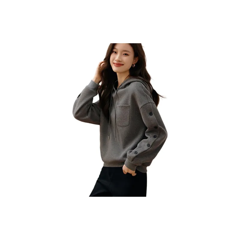 Mo Han Yi Mei Sweatshirt Women's Gray-1