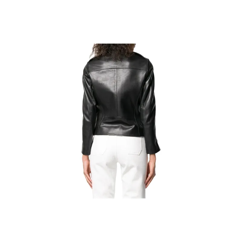Sandro Leather Jackets Women's Black-2