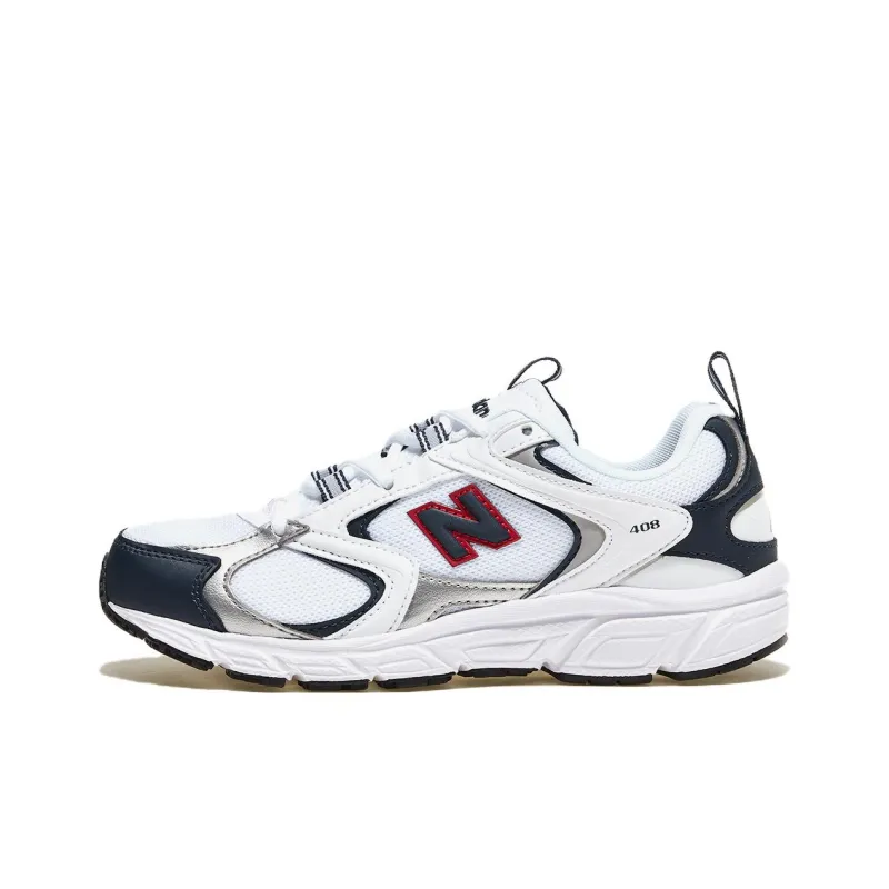 New Balance 408 Anti Slip Wear Resistant Low Top Casual Shoes Unisex White-0