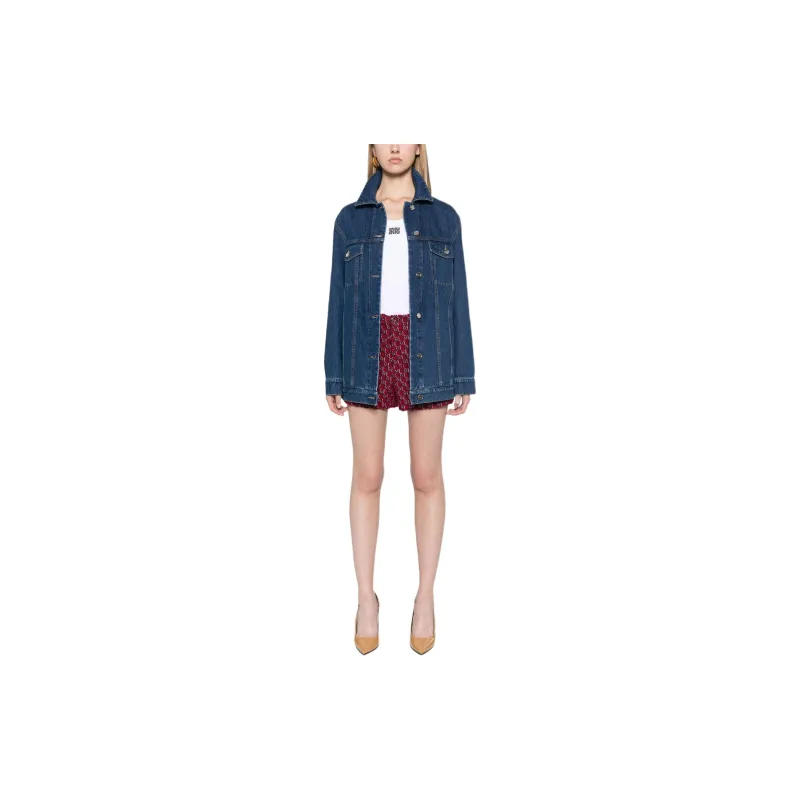GUCCI Logo Printed Denim Jacket-1