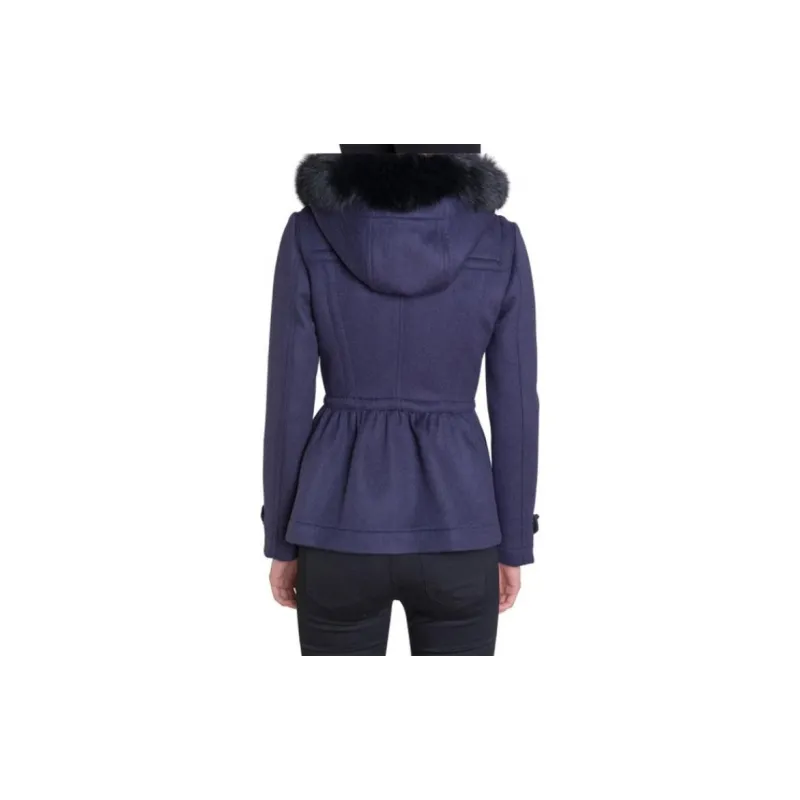 Burberry Puffer Jackets Women's Navy Blue-3