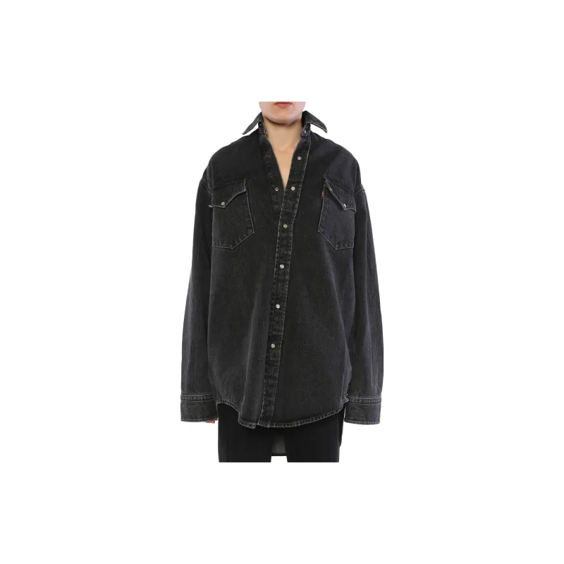 Levis X Vetements Shirts Women's Dark Gray-2