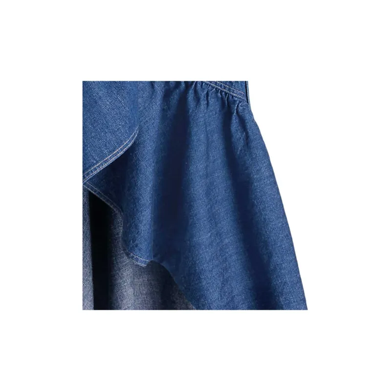 Polo Ralph Lauren FW23 Denim Long Skirt Women's Marine Blue-4