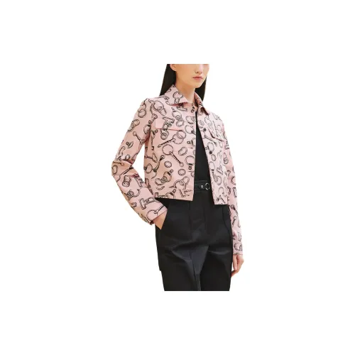 HERMES Jackets Women's Quartz Pink