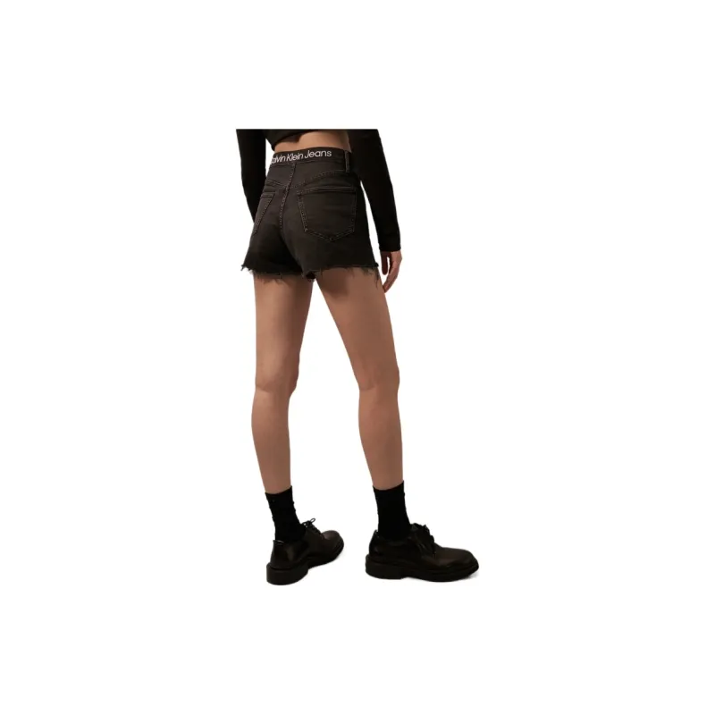 CALVIN KLEIN Denim Shorts Women's Denim Black-3
