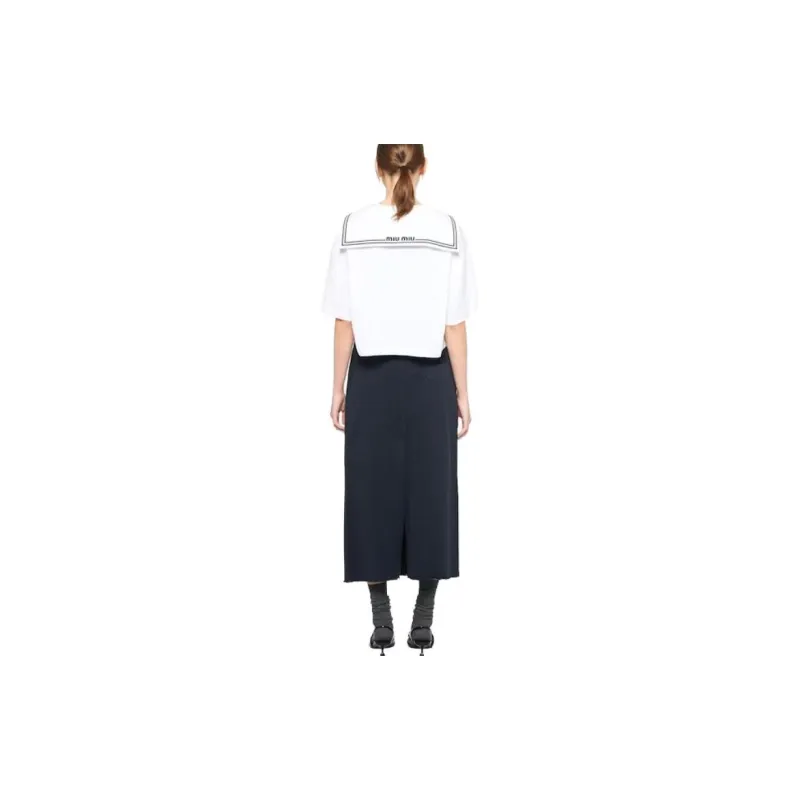 MIU MIU SS23 Crop Top Women's White-2
