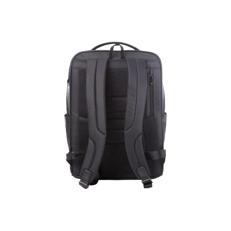 SAMSONITE Fabric With Synthetic Leather Backpack Medium Size Men's Marine Blue-4