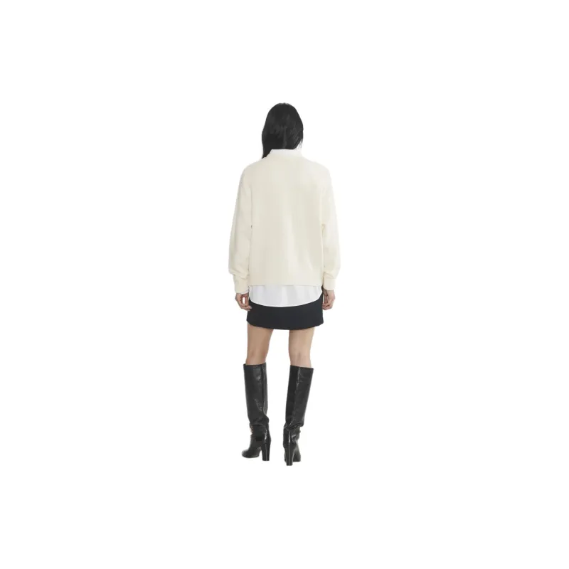 ARITZIA FW24 Wilfred Isabelle Wool Cashmere Sweater Sweater Women's Light Birch/Light Birch-2