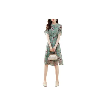XWI Short Sleeved Dresses Women's Green