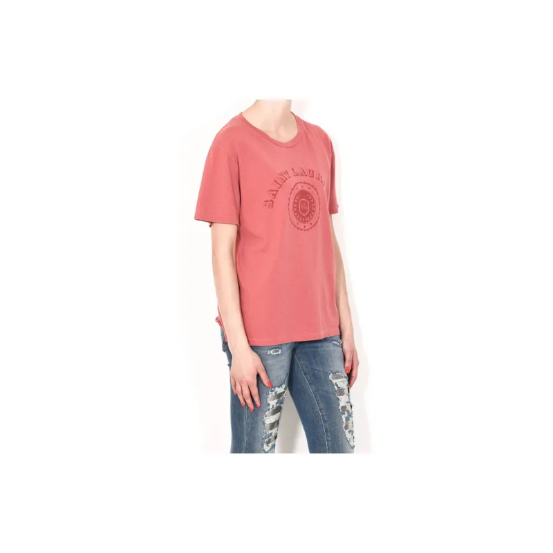 SAINT LAURENT T Shirt Women's Pink-3