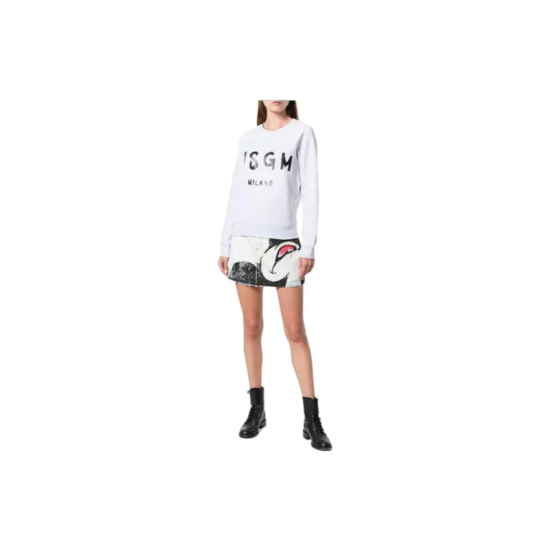 MSGM Sweatshirts Women's White-1