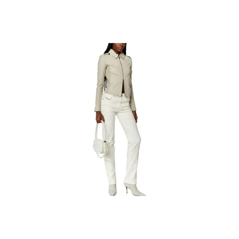 DIESEL SS24 Jackets Coats Women's Light Brown-1