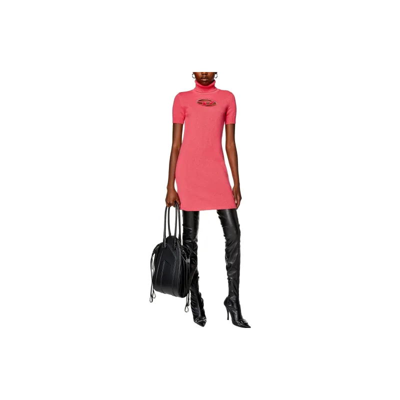 DIESEL Short-Sleeved Dresses Women's Pink-1