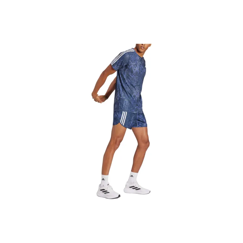 Adidas AEROREADY OWN THE RUN EXCITE Sports Shorts Men's Blue-4