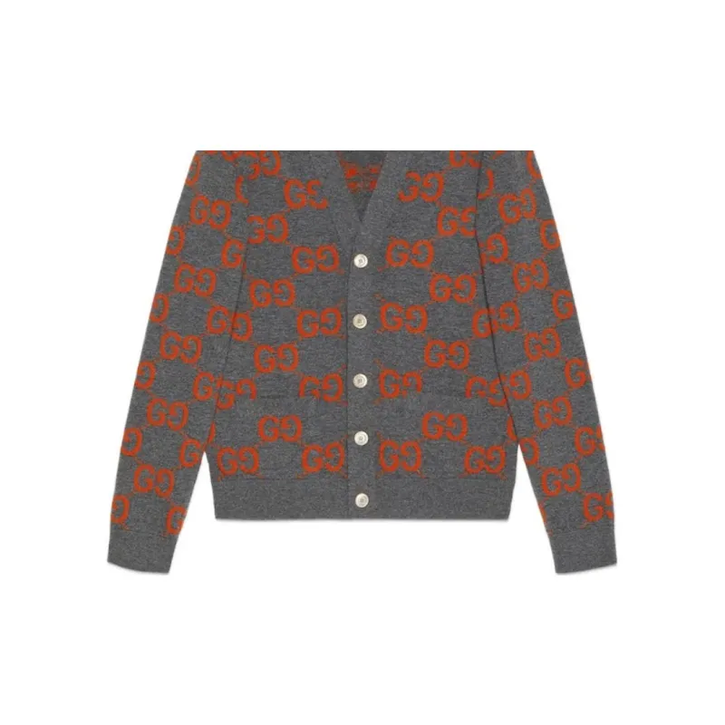 GUCCI Gg Supreme jacquard Wool Cardigan-5
