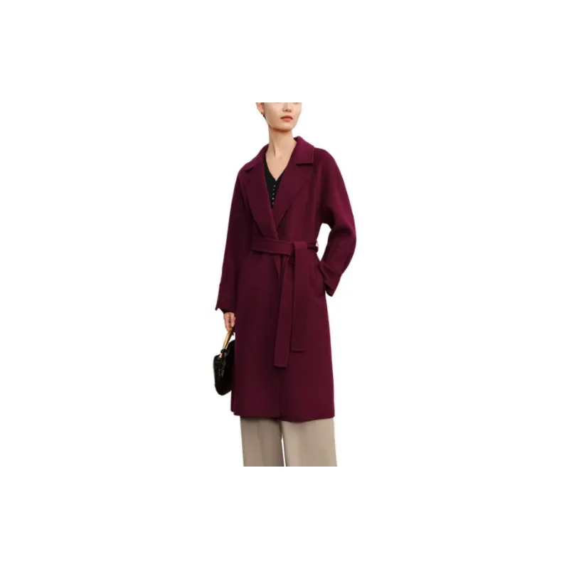 JZ. ANNAKRO Coats Women's Burgundy-2