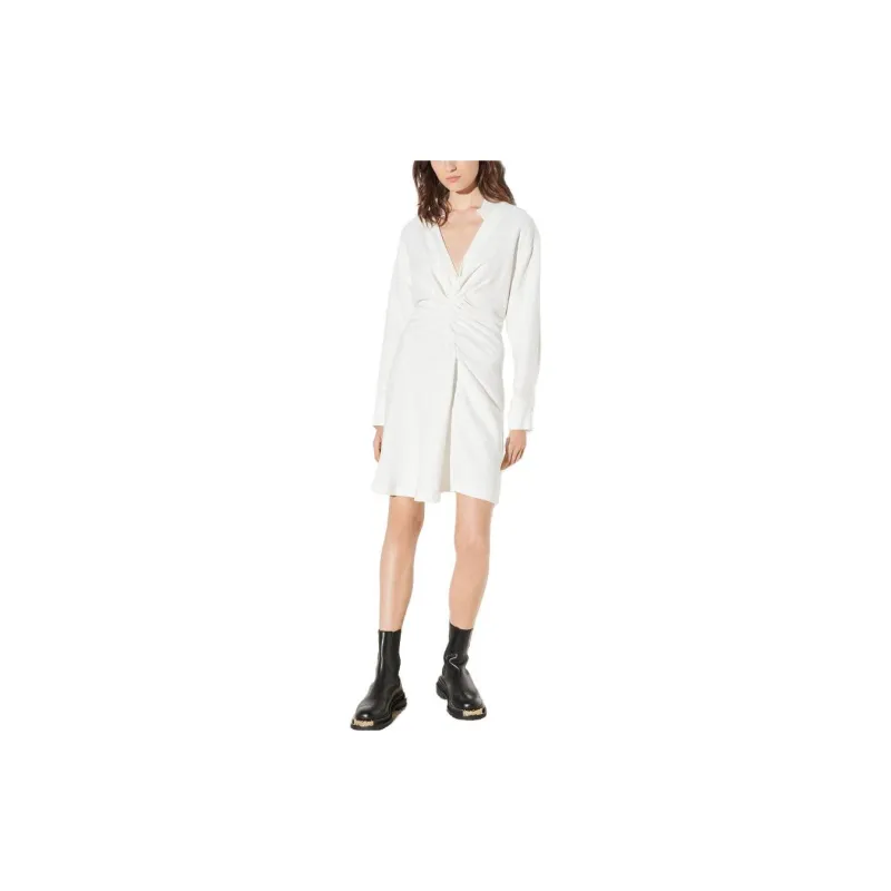 Sandro Long-Sleeved Dresses Women's White-1