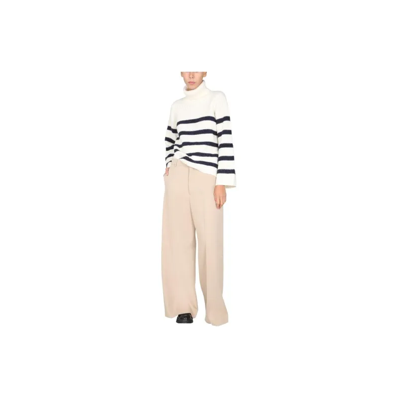 AMIPARIS Belted Wide-Leg Pants-3