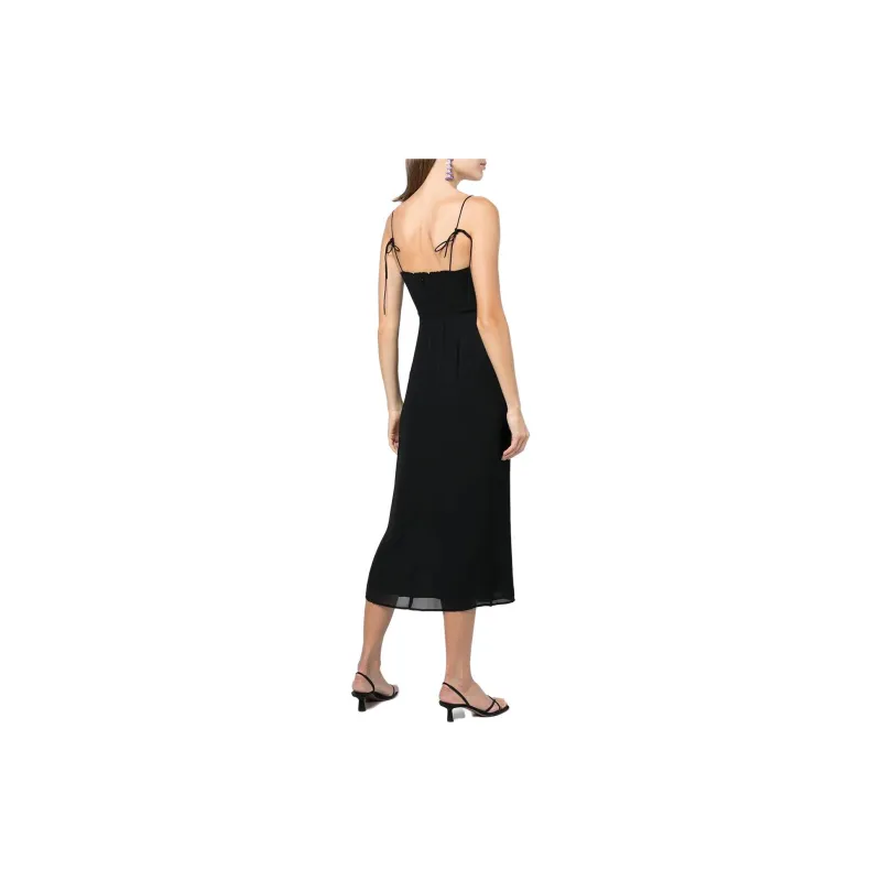 Reformation Slip Dresses Women's Black-3