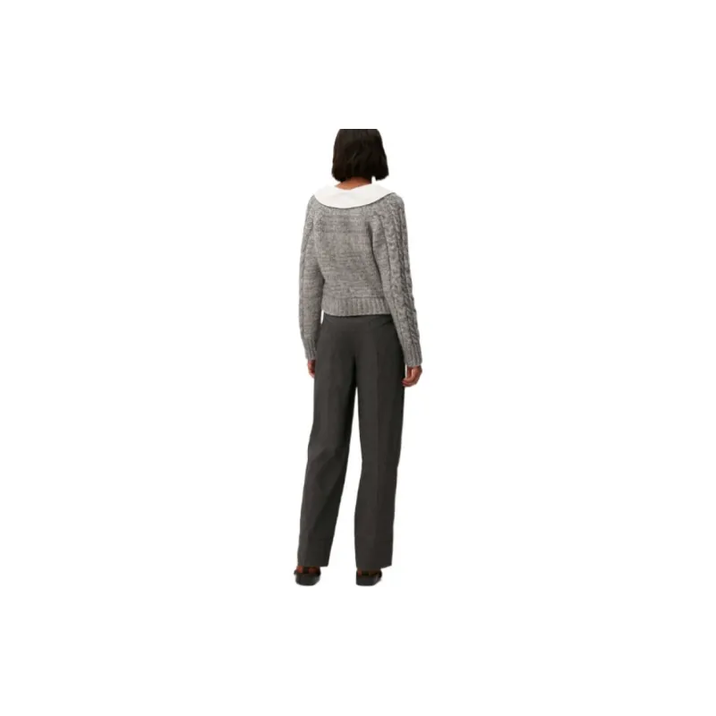 GANNI Crop Tops Women's Gray-2