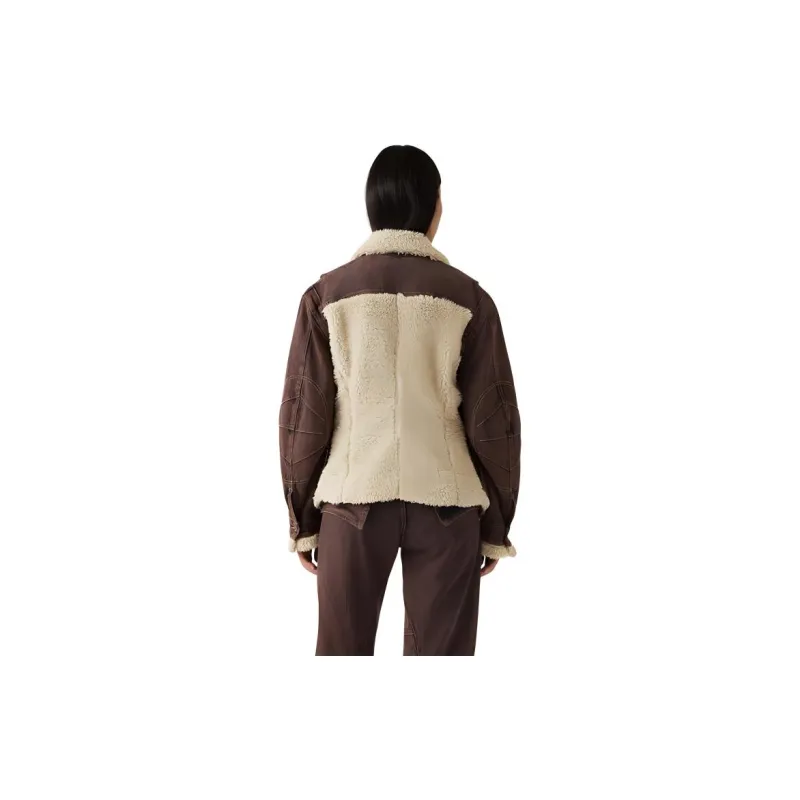 Levis X Kiko Kostadinov Layered Combo Jacket 'Overdyed Brown'-3