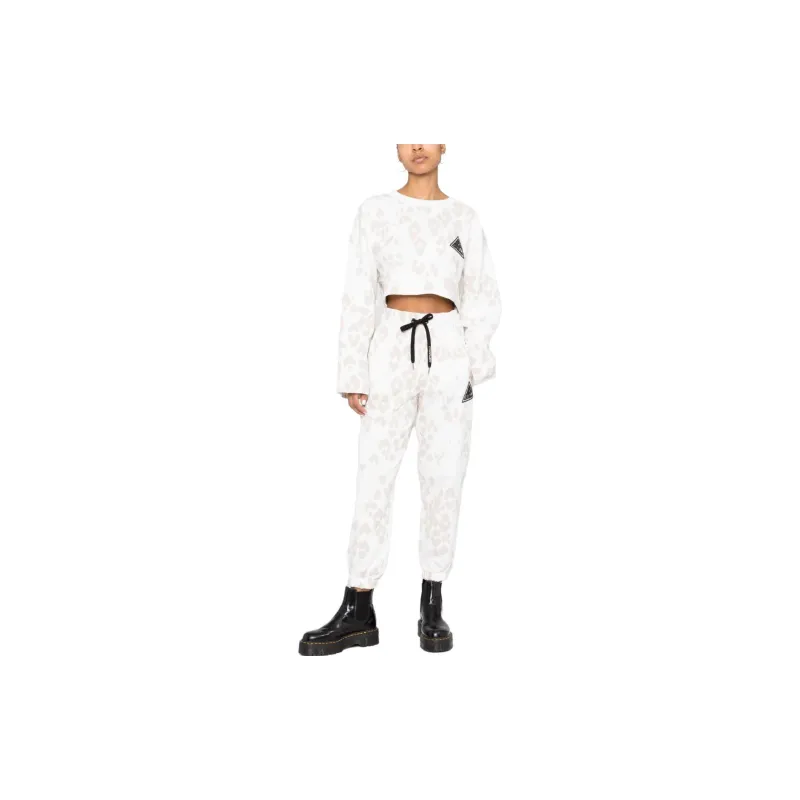 Just Cavalli Knitted Sweatpants Women's White-1