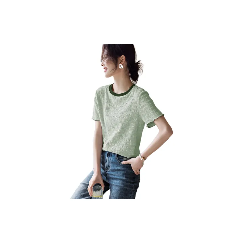 XWI T Shirts Women's Mint Green-3