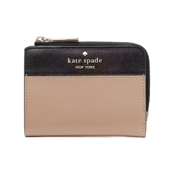 Kate Spade Saffiano Leather Wallet Small Size Women's Hazelnut