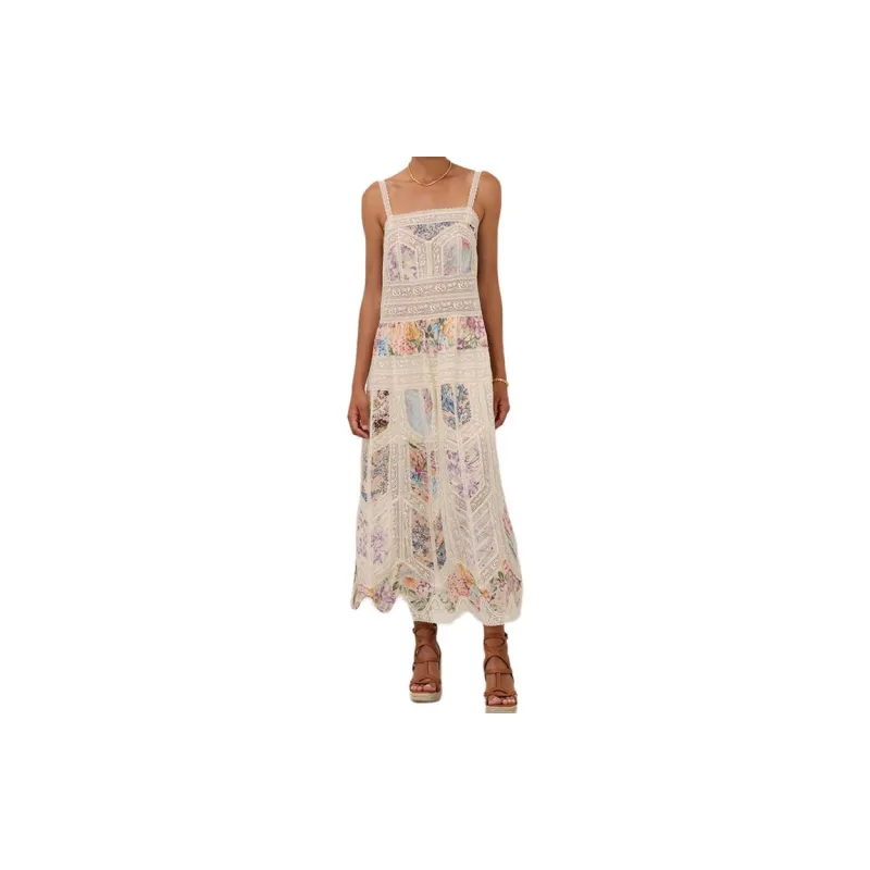 Zimmermann Halliday Lace Trim Slip Dress-1