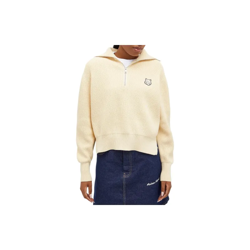 Maison Kitsune Polo Shirt Women's Light Yellow-1