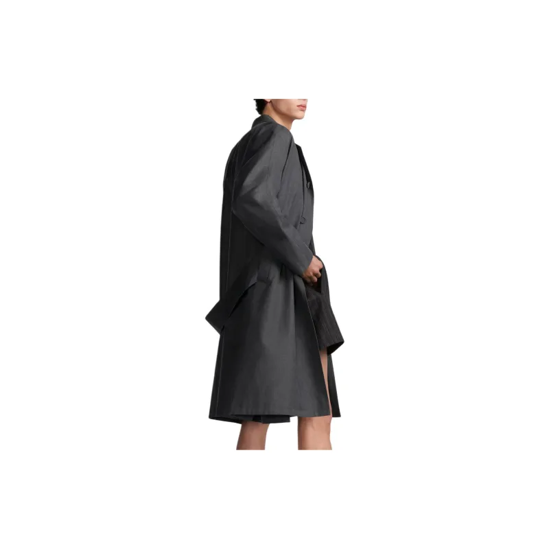 DIOR Straight Hem Long Sleeved Coat-3