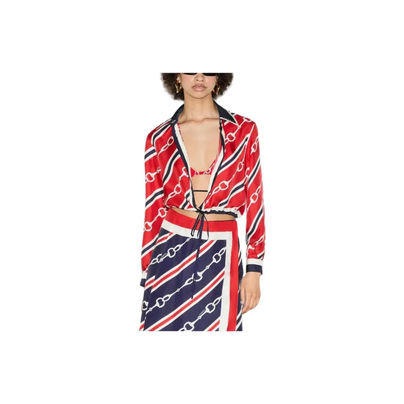 GUCCI Shirts Women's Red-3