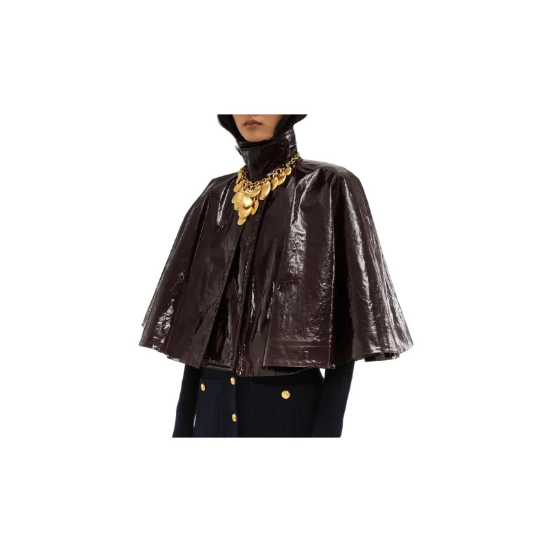 Chloé Collared Cape Jacket-3
