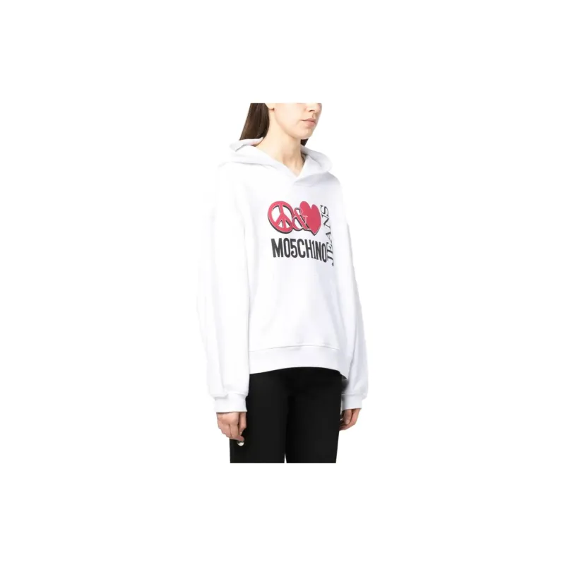 MOSCHINO Jeans Balloon Sleeved Oversized Hoodie-3