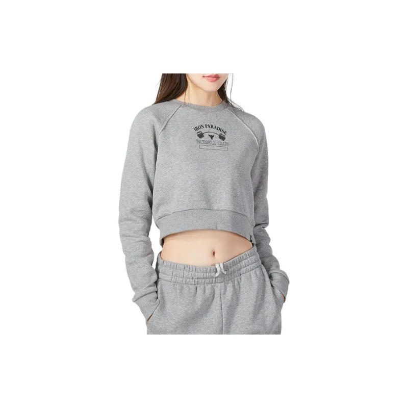 Under Armour Raglan Sleeve T Shirt Women's Gray-1