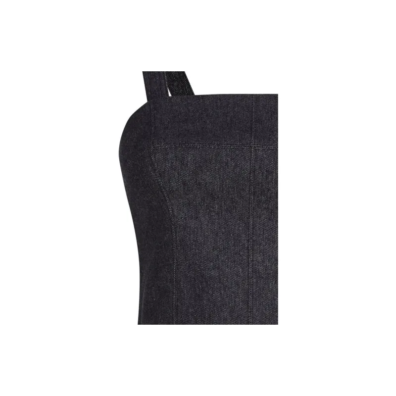 KARL LAGERFELD X Amber Valletta Denim Look Bandeaux Top-5