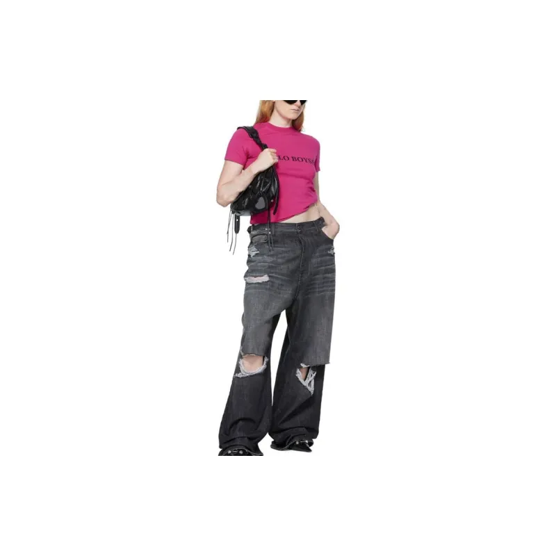 Vetements Hello Boys Fitted T Shirt 'Hot Pink'-1