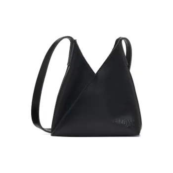 MM6 Maison Margiela Polished Calfskin Crossbody Bag Shoulder Bag Women's Black