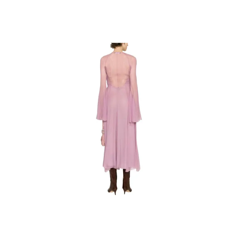 Blumarine Long-Sleeved Dresses Women's Pink-2