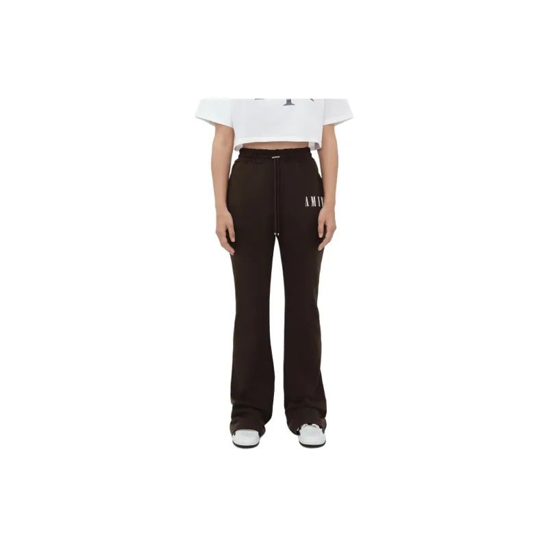 AMIRI Core Logo Flare Sweatpant Casual Pants Women's Brown-1