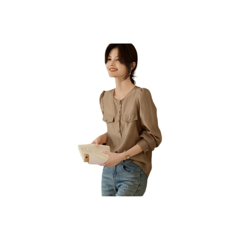 XWI Shirt Women's Milk Tea Camel-2