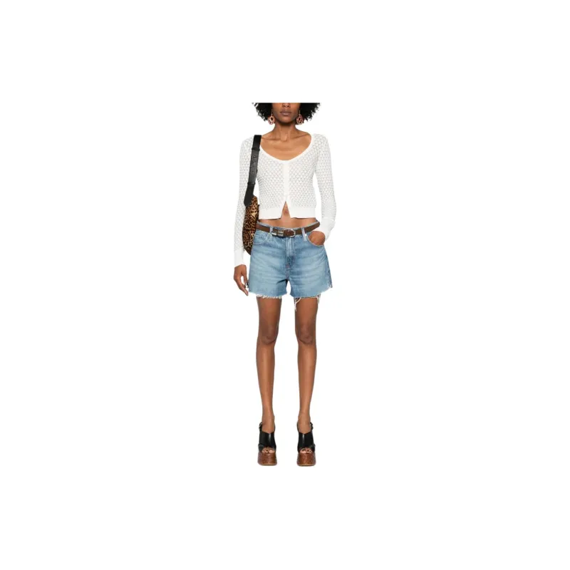 Chloé Scoop neck Pointelle knit Cardigan-2