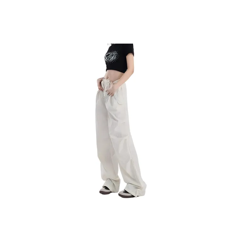 Kazakhstan Casual Pants Women's Cream Apricot-2