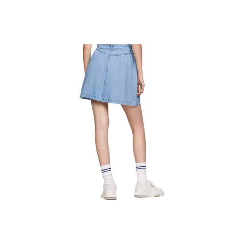 Tommy Hilfiger Denim Short Skirts Women's Denim Blue-3