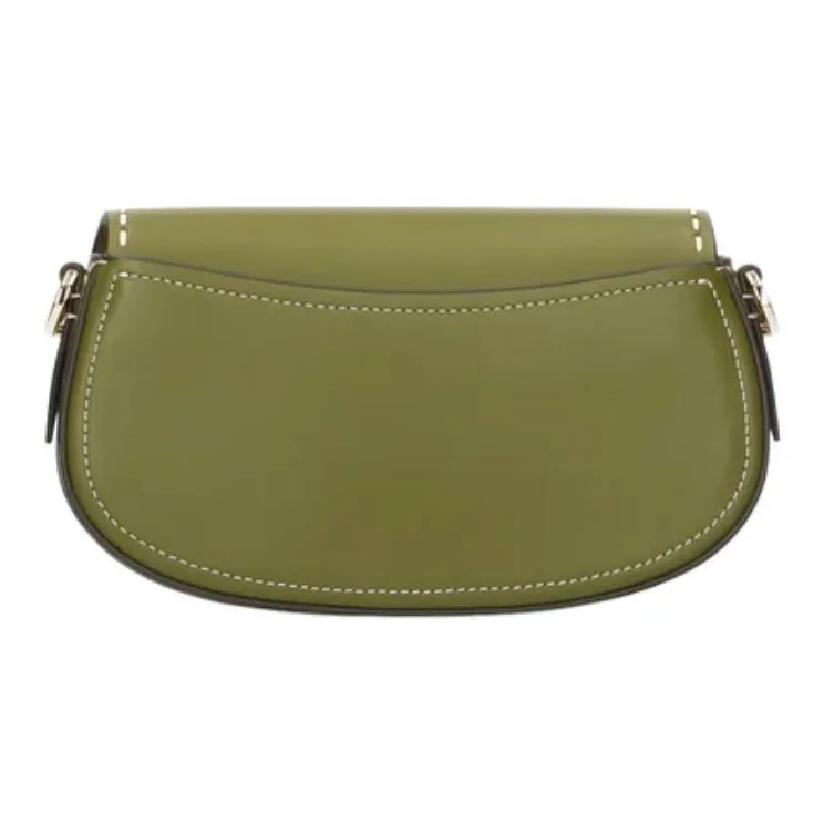 MICHAEL KORS Cow Leather Shoulder Bag, Crossbody Bag Trumpets Women's Olive Green-2
