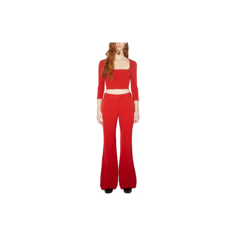 Acne Studios Casual Pants Women's Red-1