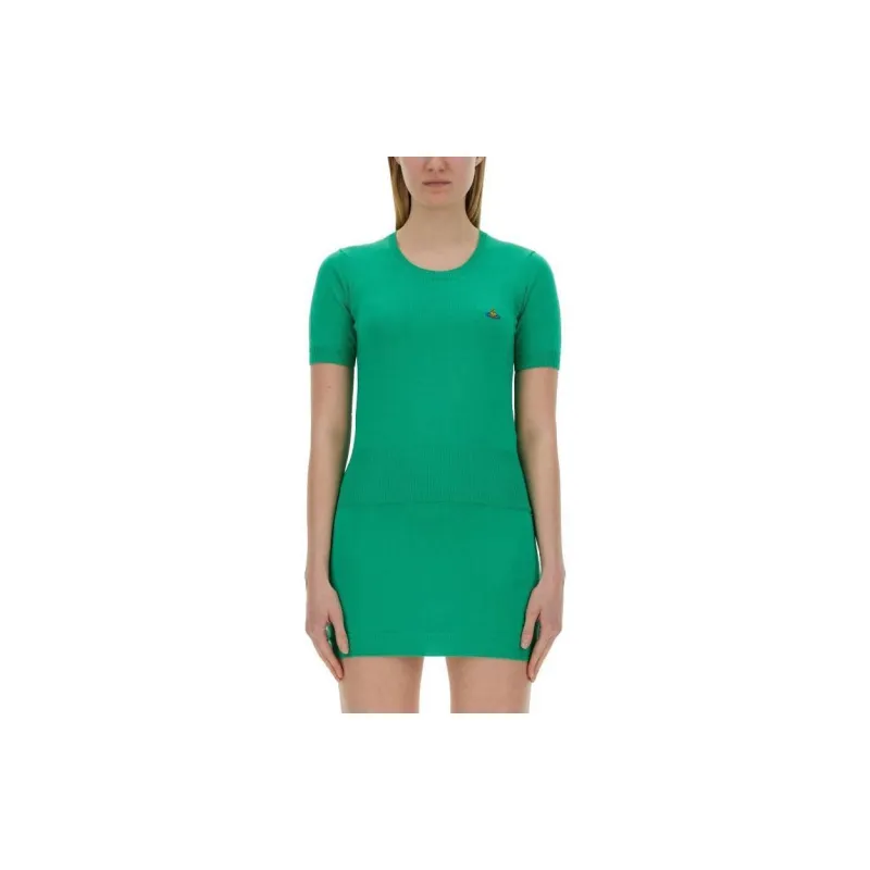 Vivienne Westwood Orb Embroidered Knitted Top-2