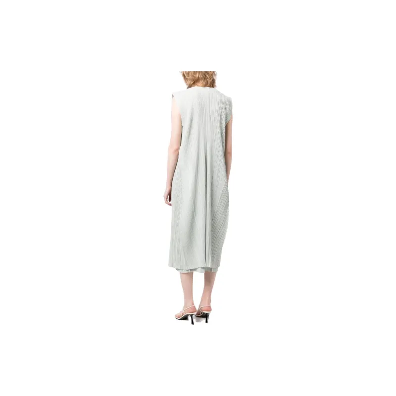 PLEATS PLEASE ISSEY MIYAKE Cotton Alley Plissé Midi Dress-2