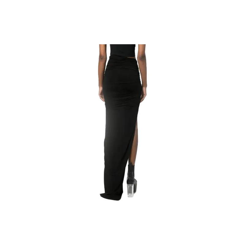 RICK OWENS Casual Long Skirts Women's Black-4
