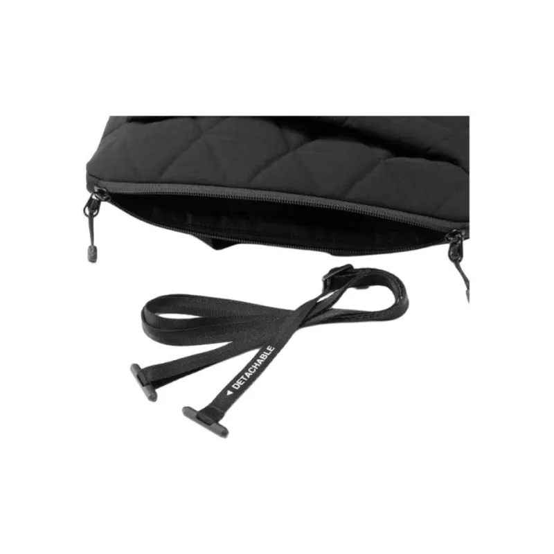 THE NORTH FACE 80D Polyester Geotextile Embossed Shoulder Bag, Crossbody Bag Mini Unisex Black-3